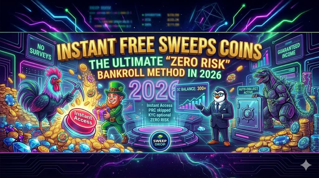 Instant Free Sweeps Coins: The Ultimate "Zero Risk" Bankroll Method in 2026
