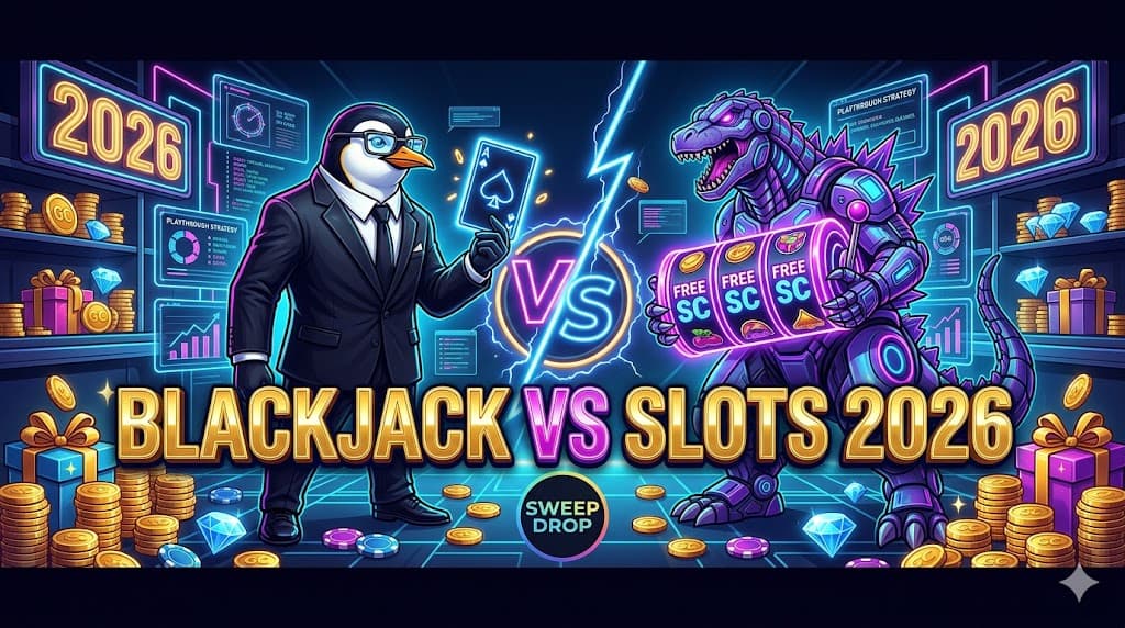 Blackjack vs. Slots: Which is Better for Sweeps Playthrough in 2026?